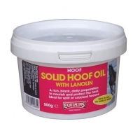 Твердое масло для копыт с ланолином Solid Hoof Oil with Lanolin 500 гр, Equimins